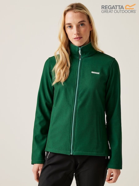 Regatta Green Womens Connie V Softshell Walking Jacket (F65341) | €27