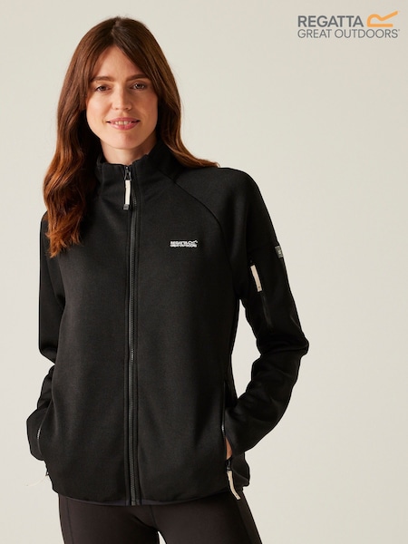 Regatta Black Ravenhill Full Zip Fleece (F65352) | AED245