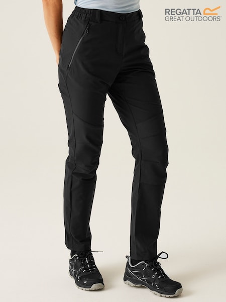 Musta - Regatta Womens Questra V Walking Housut (F65353) | €77