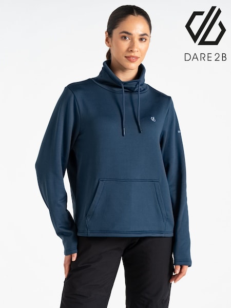 Dare 2b Womens Blue Lexan Overhead Hooded Fleece (F65379) | €40
