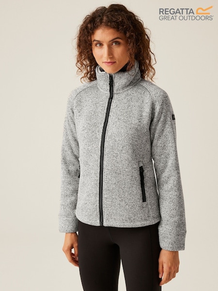 Regatta White Womens Emilide Knit Effect Cosy Fleece (F65404) | €26