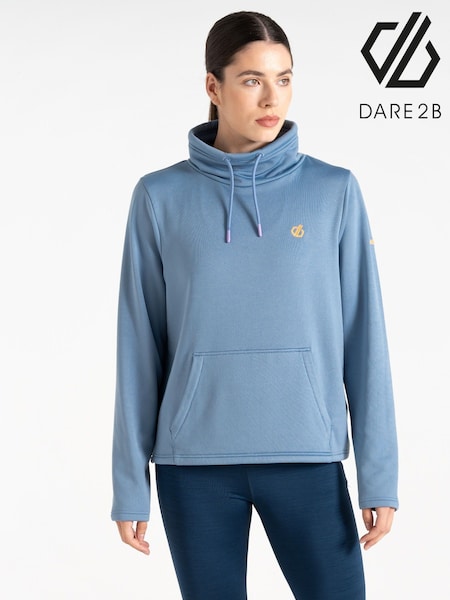 Dare 2b Womens Blue Lexan Overhead Hooded Fleece (F65410) | R$ 275