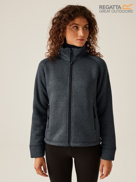 Harmaa - Regatta Womens Emilide Knit Effect Cosy Fleece (F65427) | €46