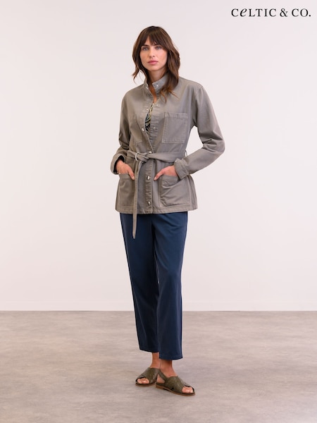 Celtic & Co. Natural Canvas Safari 100% Cotton Jacket (F65504) | ‏749‏₪