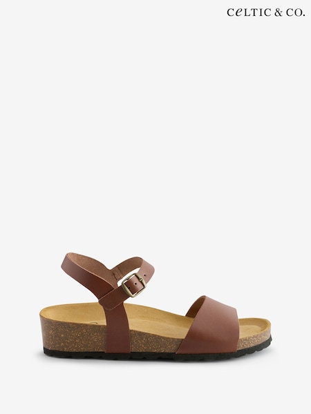 Celtic & Co. Low Wedge Ankle Strap Sandals (F65505) | $119