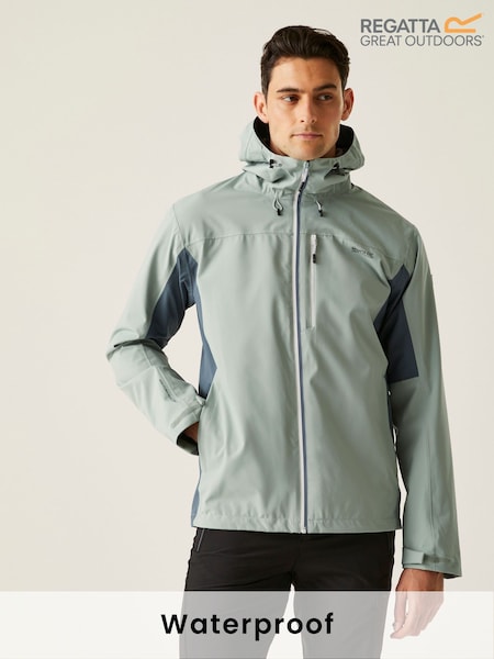 Regatta Green/Lime Mens Birchdale II Waterproof Jacket (F65596) | €93