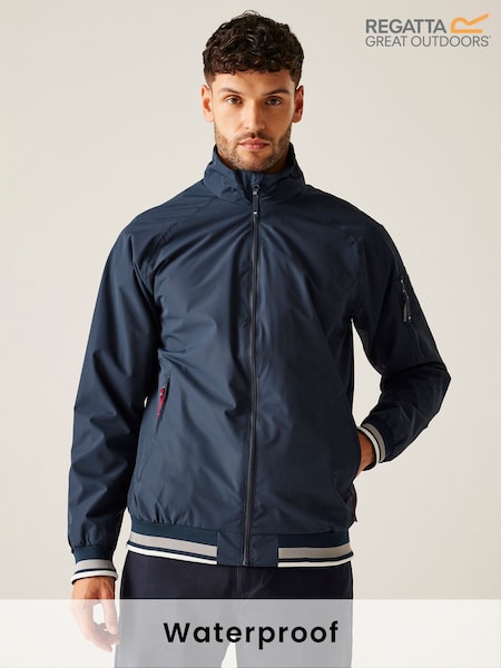 Regatta Blue Chrome Mens Shorebay Waterproof Jacket III (F65625) | €93