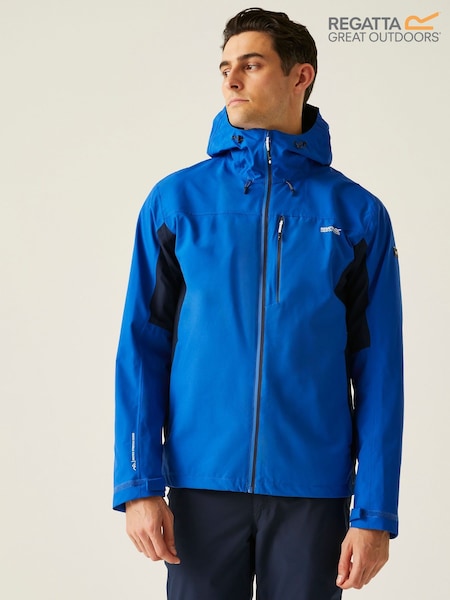 Regatta Blue Chrome Mens Birchdale II Waterproof Jacket (F65632) | €93