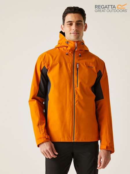 כתום - Regatta Mens Birchdale Ii Waterproof Jacket (F65656) | ‏352‏₪