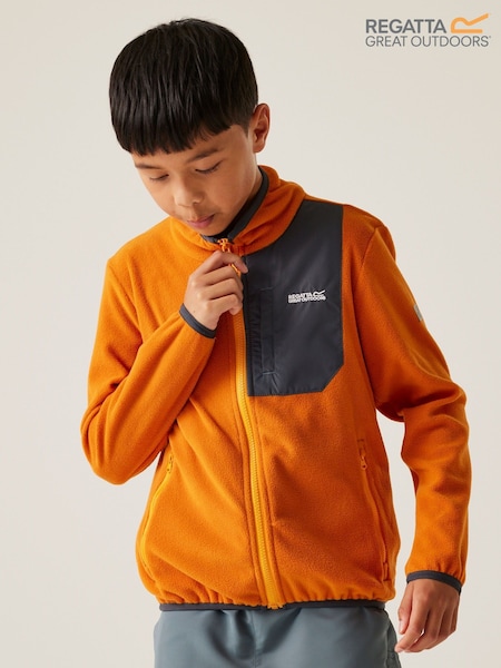 Regatta Orange Kids Frankie Full Zip Fleece (F65695) | $29