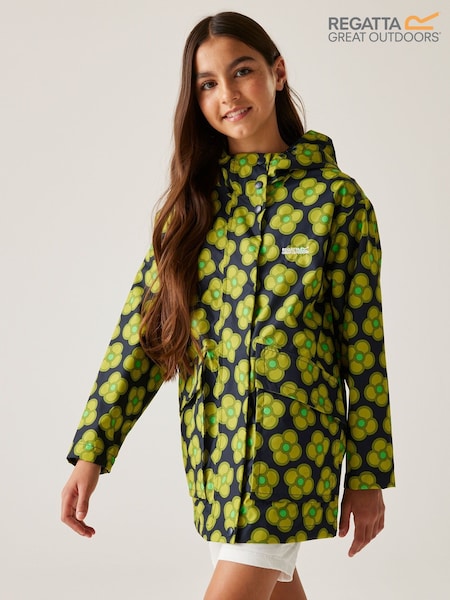 Regatta Blue Girls Orla Kiely Swing Waterproof Jacket (F65701) | AED326
