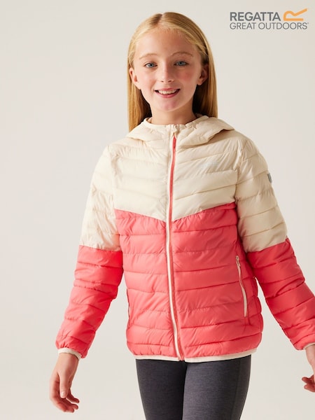 Regatta Pink Kids Hooded Hillpack III Padded Jacket (F65710) | €46