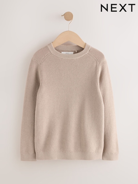 Neutral Without Stag Cotton Crew Neck Knitted Jumper (3-16yrs) (F65769) | R$ 125 - R$ 175