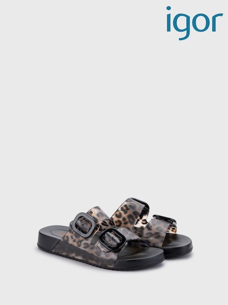 Igor Habana Brillo Leo Black Sandals (F65771) | R$ 375