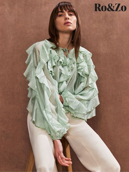 Ro&zo Ruffle Detail Blouse (F65817) | €156