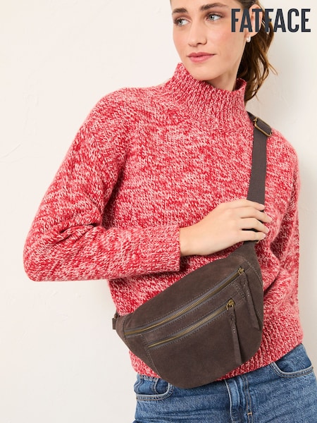 FatFace Grey Suede Sling Bag (F65912) | €73