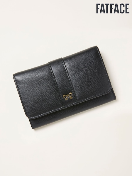FatFace Black Bow Detail Leather Purse (F65958) | €46.50