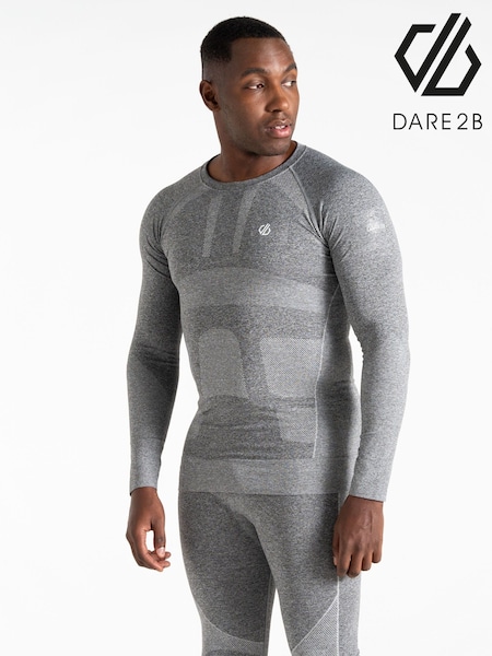 Dare 2b Mens In The Zone III Long Sleeve Base Layer Black Top (F65971) | €37