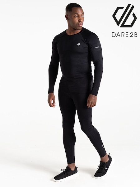 Dare 2b Mens In The Zone III Long Sleeve Base Layer Black Top (F65977) | €35