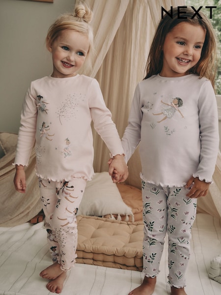 Pink / Purple Fairy Snuggle Pyjamas 2 Pack (9mths-12yrs) (F65986) | AED117 - AED157