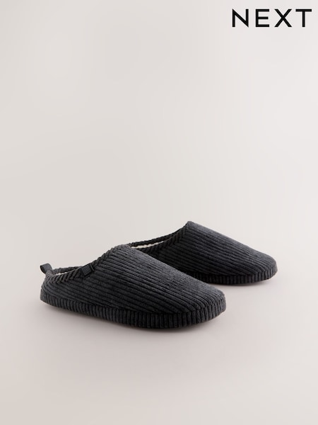 Black Cord Mule Slippers (F65998) | R$ 170
