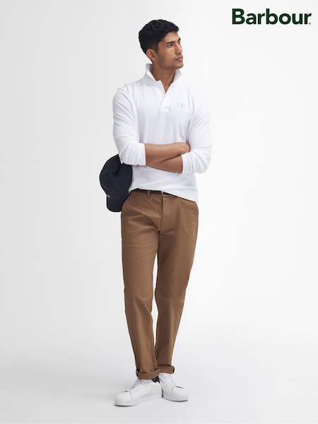 Barbour® Brown Sueded Sateen Tailored Trousers (F66073) | €155