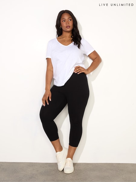Live Unlimited Black Cropped Leggings (F66096) | R$ 285