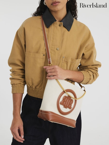Cream - River Island Chain Bucket Bag (F66282) | €48