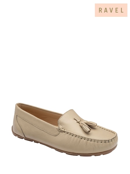 Ravel Natural Leather Loafers (F66352) | ₪302