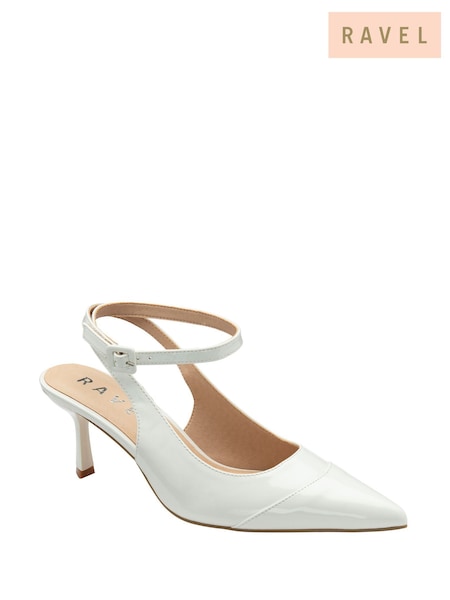 Ravel White Pointed-Toe Court Shoes (F66355) | 322 QAR