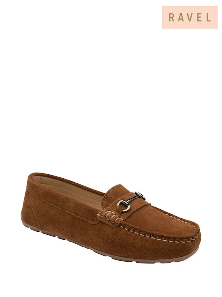 rjava - Ravel Suede Flat Loafers (F66367) | € 79