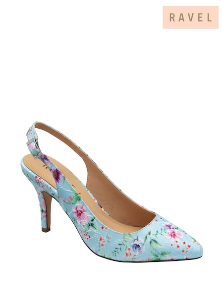 Ravel Blue Slingback Court Shoes (F66379) | ₪302