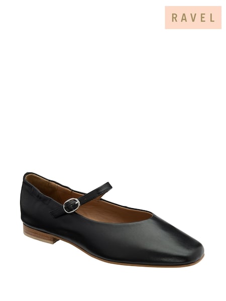 črna - Ravel Leather Mule Shoes (F66390) | € 99
