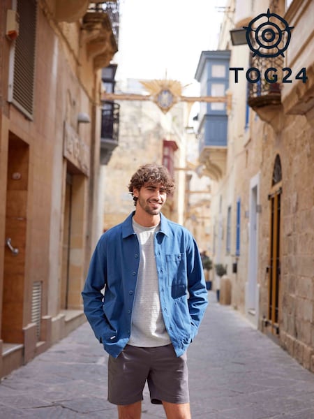 Tog 24 Blue Mens Maley 100% Cotton Shacket (F66398) | €69