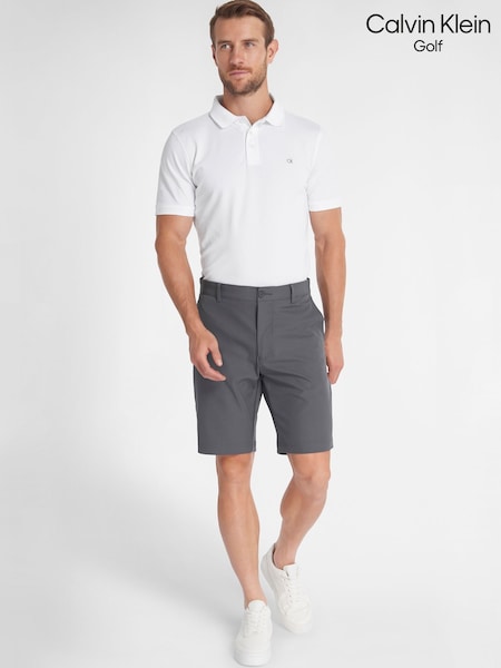 Calvin Klein Golf Regular Fit Grey Bullet Stretch Shorts (F66403) | 78 €