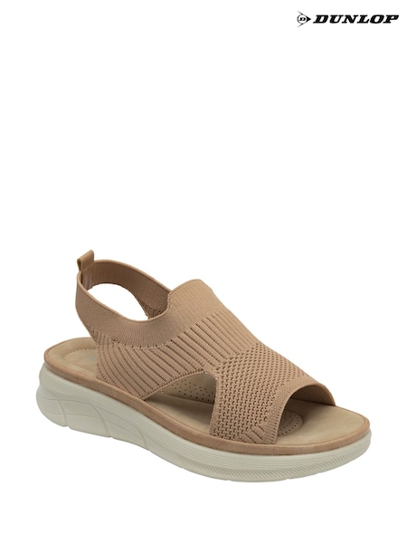 Dunlop Cream Elasticated Wedge Sandals (F66427) | €44