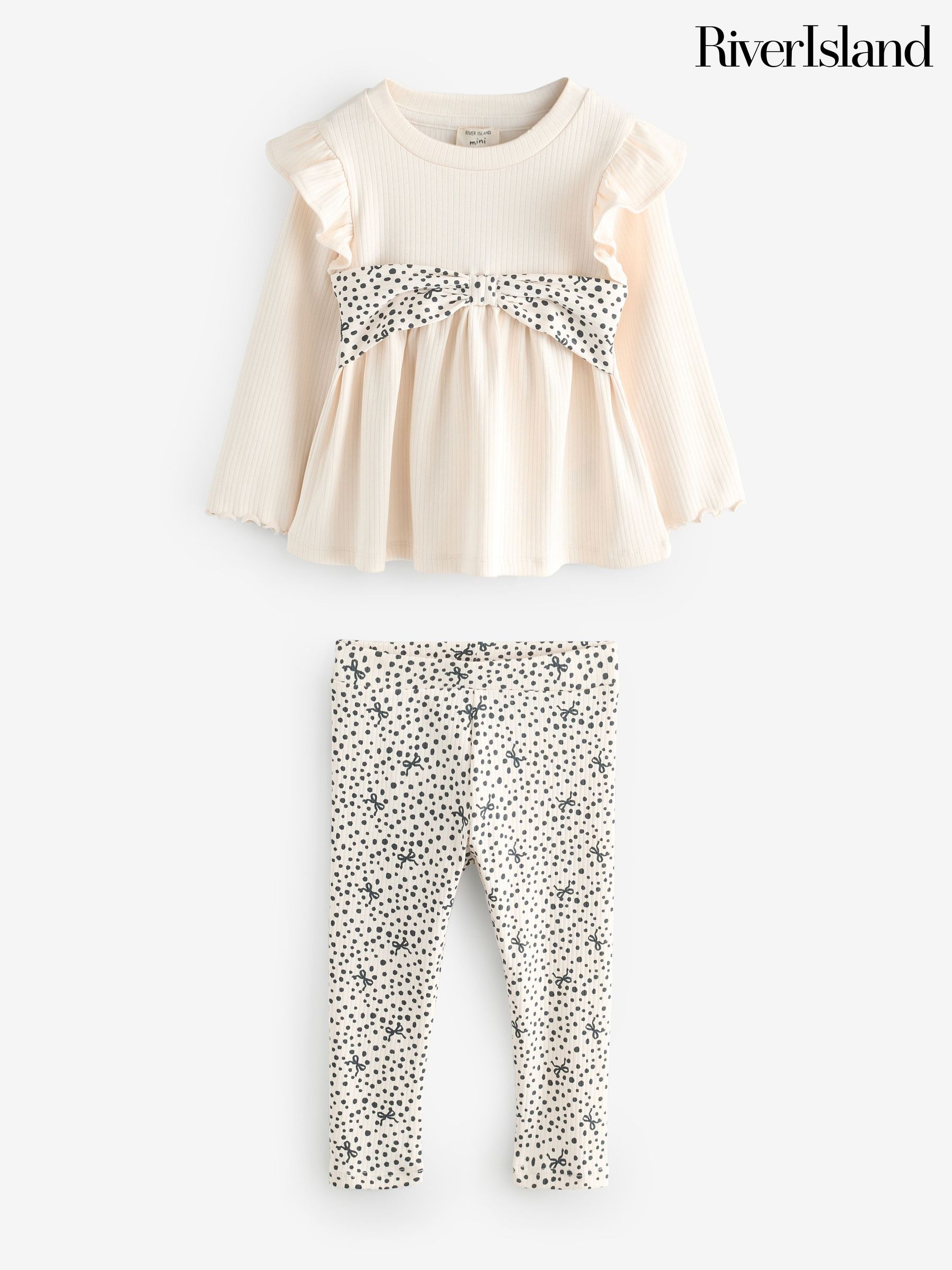 river island white peplum top