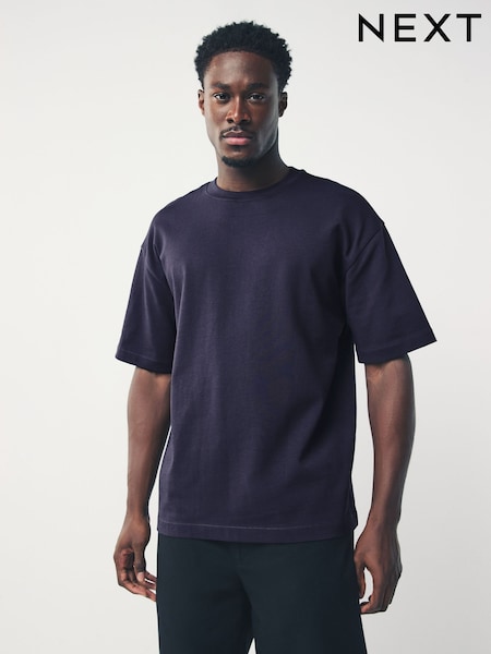 Purple Relaxed Fit Heavyweight T-Shirt (F66535) | €21