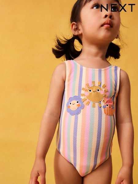 Rainbow Stripe Swimsuit (3mths-10yrs) (F66548) | €16.50 - €18.50