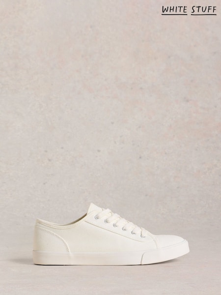 White Stuff White Peter Plimsoll Trainers (F66658) | R$ 445