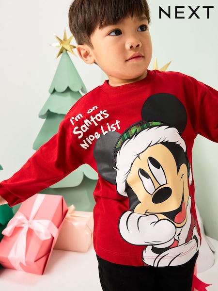 rdeča božič - Mickey Mouse Long Sleeve T-Shirt (3mths-8yrs) (F66876) | € 12 - € 15