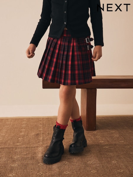 Red Check Pleated Skirt (3-16yrs) (F66893) | €22.50 - €29