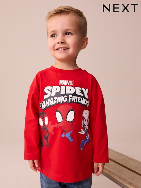 Red Spidey and His Amazing Friends Long Sleeve T-Shirt (6mths-8yrs) (F67036) | 49 QAR - 59 QAR