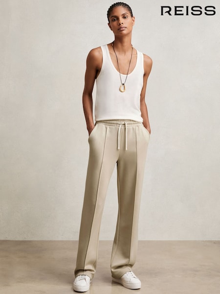 Reiss Ronnie Interlock Pintuck Drawstring Joggers (F67117) | 990 LEI