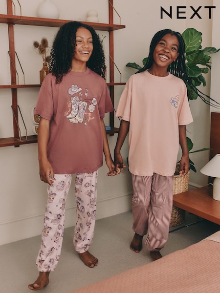 Pinkes Cowgirl - Jogger Pyjamas 2 Pack (3-16yrs) (F67192) | 31 € - 41 €