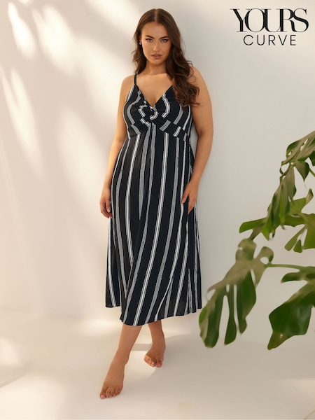 Yours Curve Black Striped Dress (F67218) | 2,043 UAH