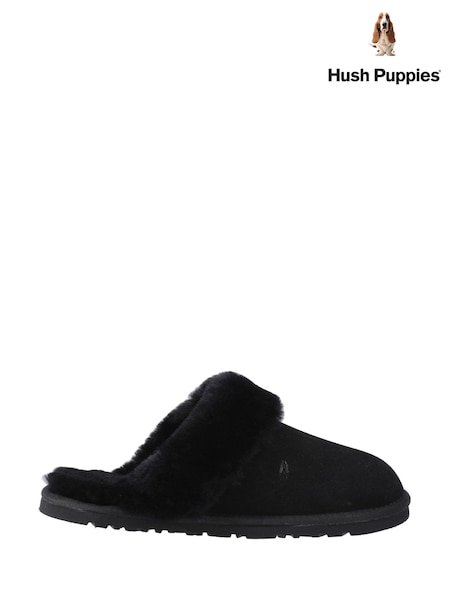 Hush Puppies Samantha Black Mules Slippers (F67251) | €83
