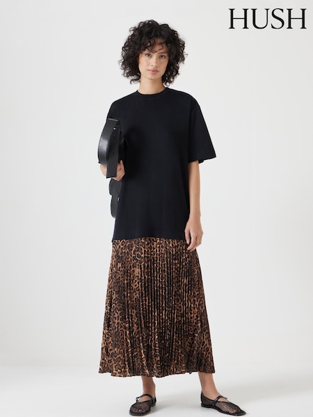 Animal - Hush Esme Short Sleeve Pleated Midi Dress (F67277) | €173