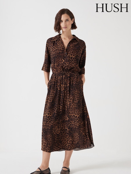 Hush Animal Printed Short Sleeve Dress (F67319) | €128