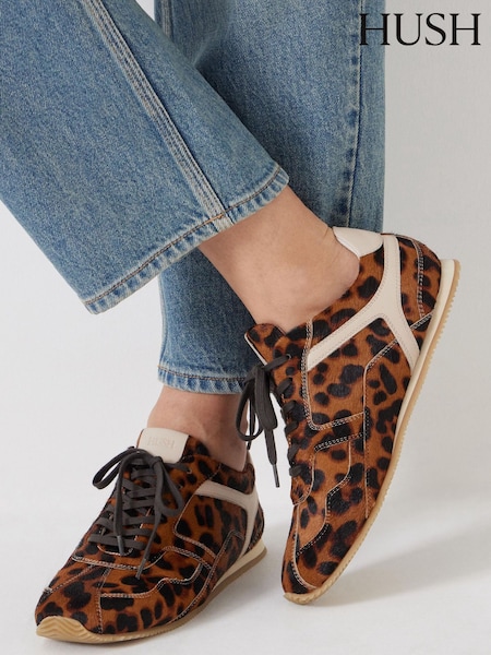 Hush Animal Print Hair On Leather Trainers (F67346) | R$ 1,380